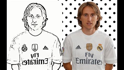 Luka Modric Coloring Pages