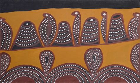 Ochre Earth And Brown Aboriginal Art Paintings At Japingka Gallery