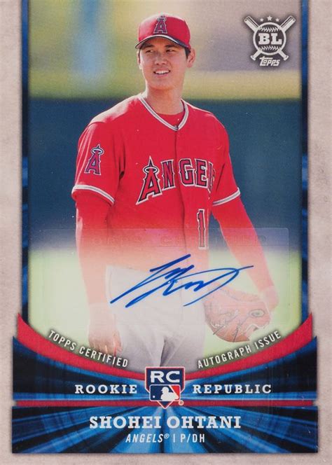 Shohei Ohtani 2018 Topps Big League RR SO Rookie Republic Autographs