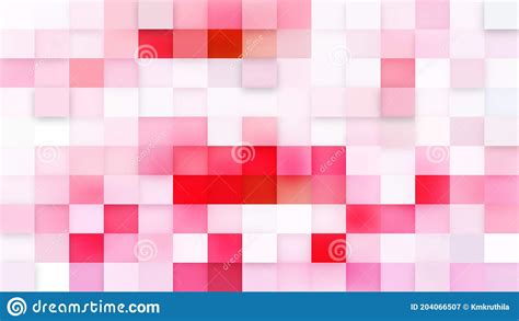 Light Pink Geometric Mosaic Square Background Stock Illustration