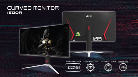 Màn hình Cong VSP VG271C 27 FHD VA 165hz FreeSync