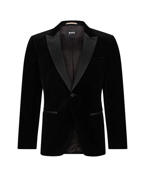 Hugo Boss Mens Slim Fit Tuxedo Pure Cotton Velvet Jacket Macys