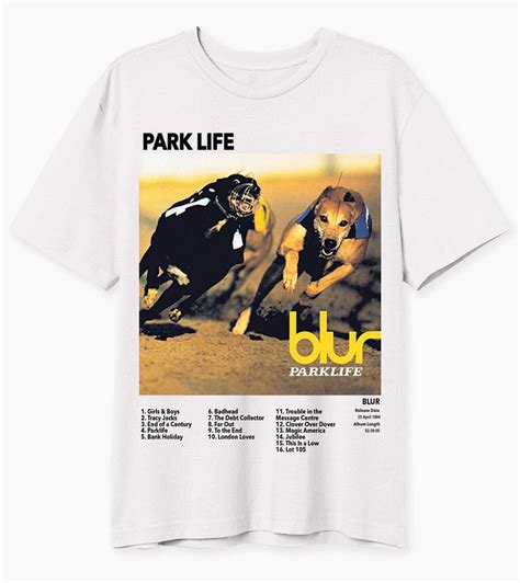 Park Life - Blur | Retro Album Cover Inspired Shirt, Rock Band Vintage ...