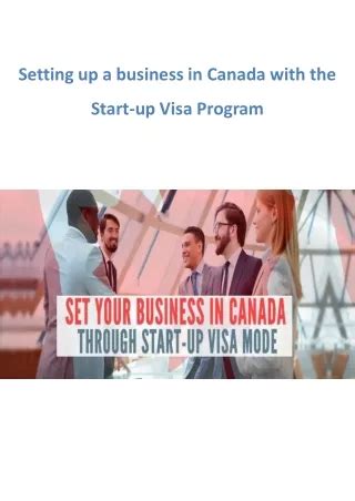 Ppt Canada Start Up Visa Program Sees Increase In New Permanent