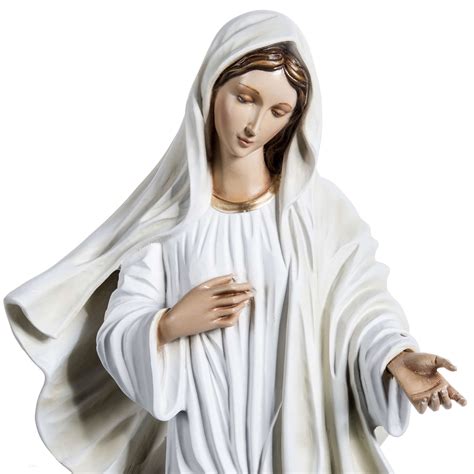 Our Lady Of Medjugorje Statue In Fiberglass 60 Cm Online Sales On