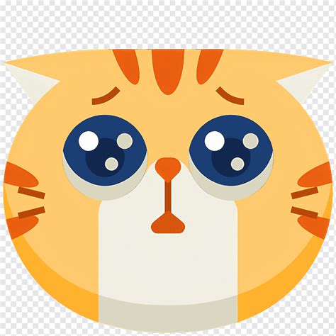 Cat Emoji Sad Cat Emoji With Big Eyes Png Pngwing