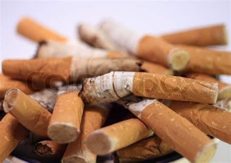 Ashtray Filled With Used Cigarette Stock Image Colourbox