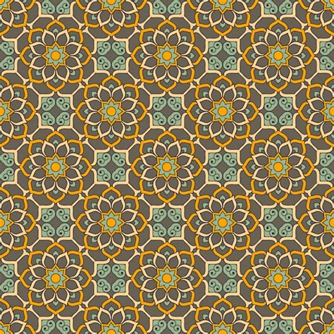 Premium Vector Ethnic Floral Seamless Pattern With Mandalas