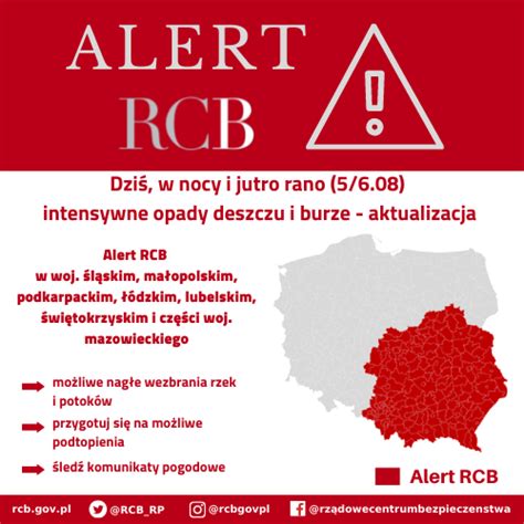 Rz Dowe Centrum Bezpiecze Stwa On Twitter Alert Rcb Aktualizacja