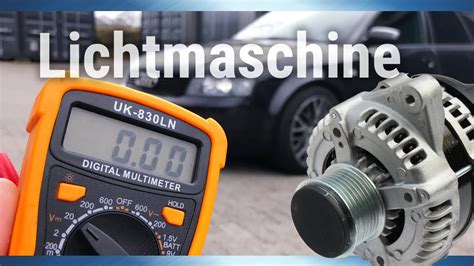 Lichtmaschine prüfen ausbauen tauschen Audi A4 B6 2 5l TDI VCDS