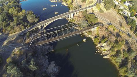 Rainbow Bridge Folsom California Drone Photography