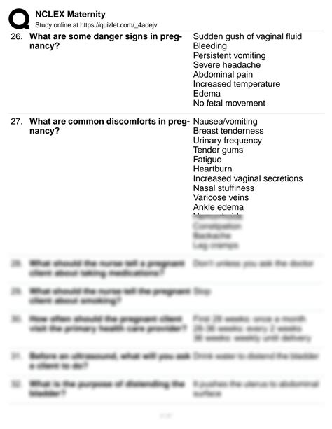 Solution Nclex Maternity Completed Studypool