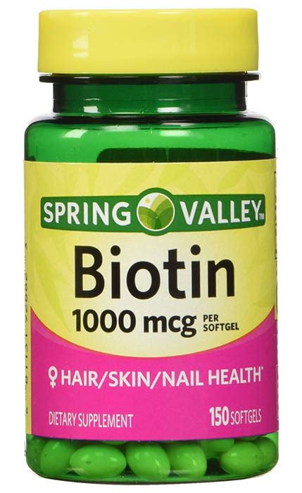 Spring Valley Biotin Softgels 1,000 mcg Supplement Review