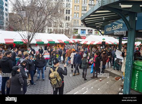 Christmas market at Union Square Stock Photo - Alamy