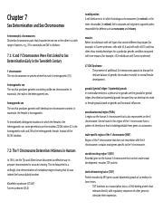 Ch Sex Determination And Sex Chromosomes Docx Chapter Sex Determination And Sex
