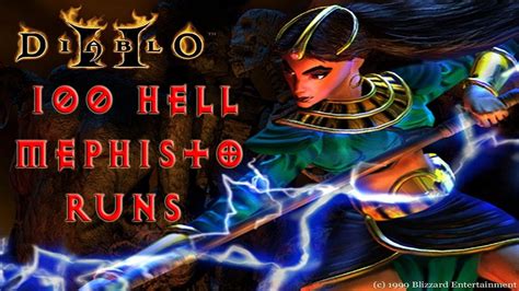 Diablo 2 100 Hell Mephisto Runs On Players8 Magic Find Results Youtube