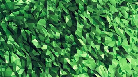 3840x2160px | free download | HD wallpaper: Green polygon, green ...