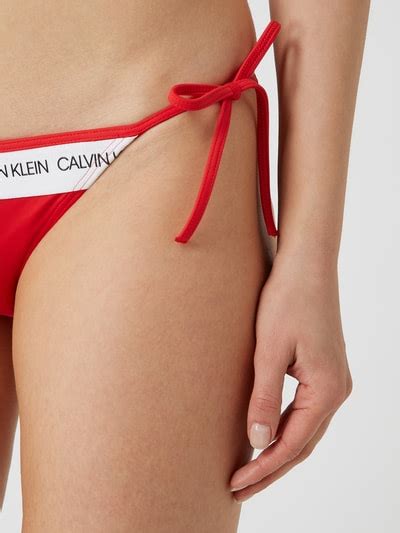 Calvin Klein Underwear Bikini Slip Mit Seitlicher Schn Rung Rot