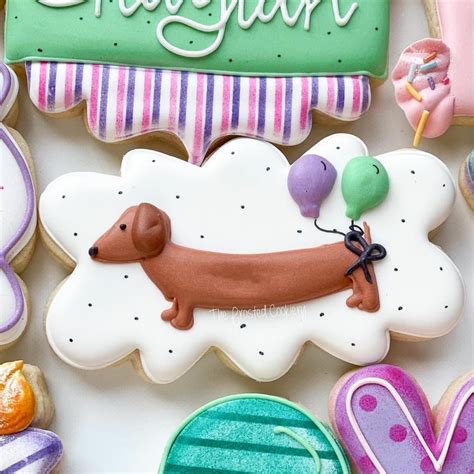 Pin By Sairet Palacios On Diseño De Cumpleaños Dog Shape Cookies