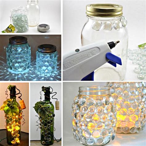 Luminary, Centrepieces, Glass Containers, Glass Jars, Mason Jars, Nifty Crafts, Jar Crafts, Cool ...