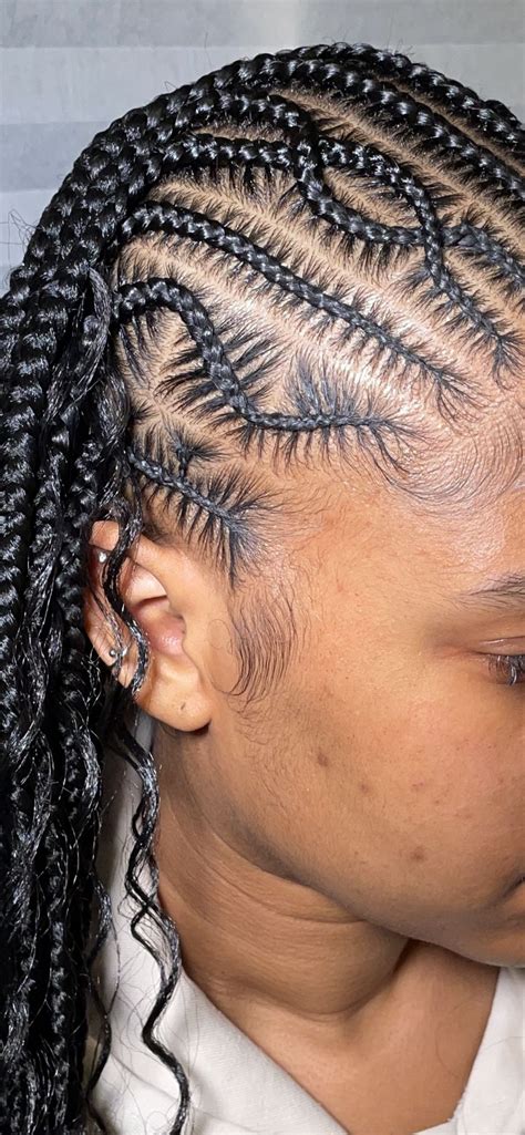 Freestyle Fulani In Hair Braid Designs Feed In Braids