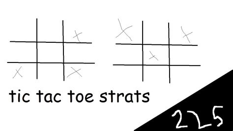 D225 Tic Tac Toe Strats Win Most Of The Time Youtube