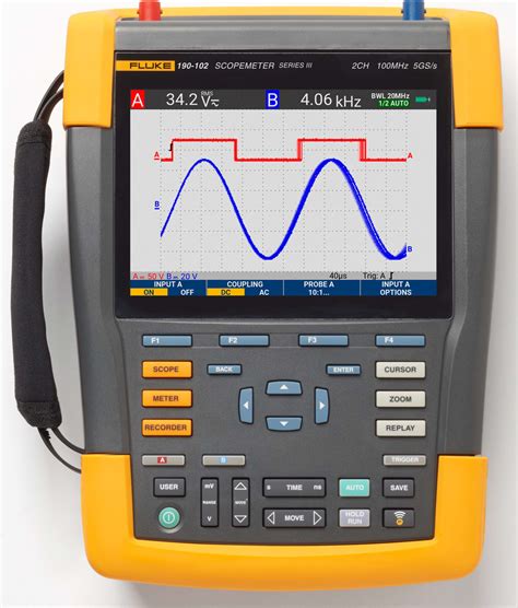 Fluke 190-102-III CAL - Color ScopeMeter, 100Mhz, 2 Channel with Traceable Calibration | TechEdu