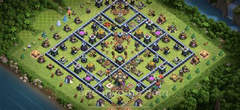 Farming Base Th With Link Hybrid Anti Air Electro Dragon Clash