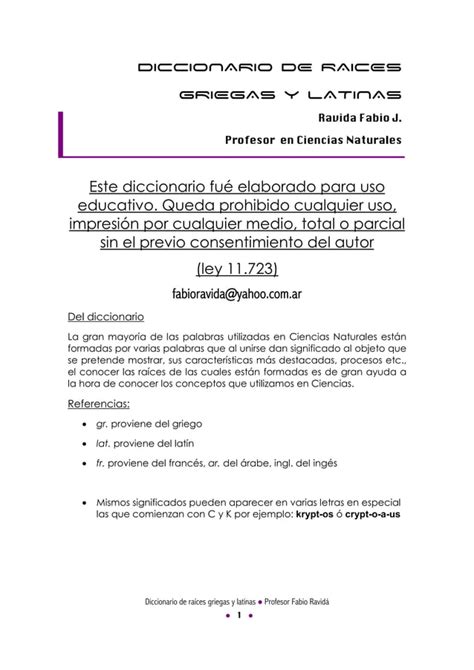 Raices Griegas Y Latinas Pdf Pdf