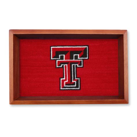 Texas Tech Valet Tray (Red) (Chestnut Wood) – Smathers & Branson