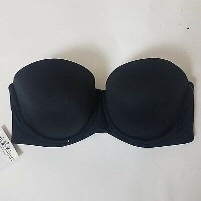 Calvin Klein Naked Glamour Strapless Multi Way Push Up Bra D Black Ebay