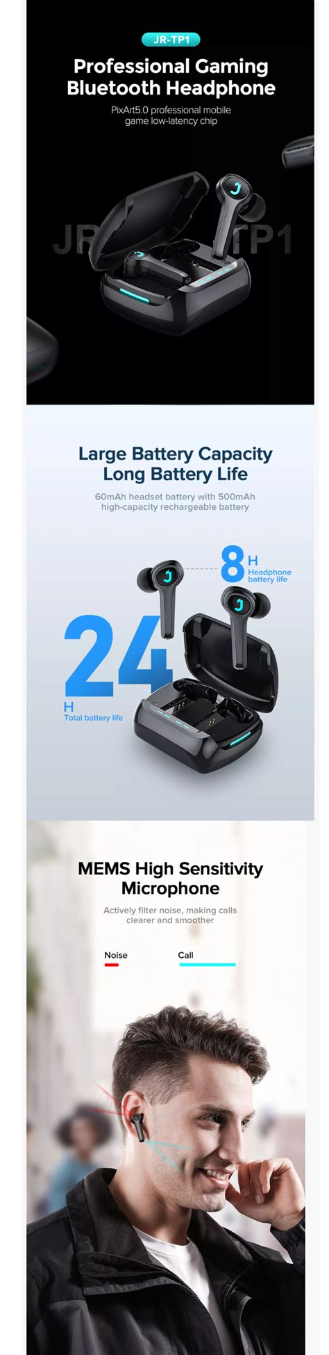 Joyroom Jr Tp1 Tws Gaming Earbuds Price In Bangladesh