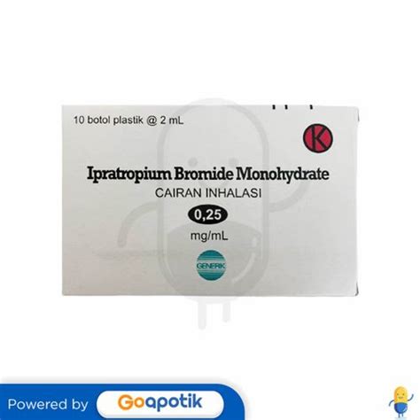 Ipratropium Bromide Pratapa 025 Mgml Inhalasi 2 Ml Box 10 Botol