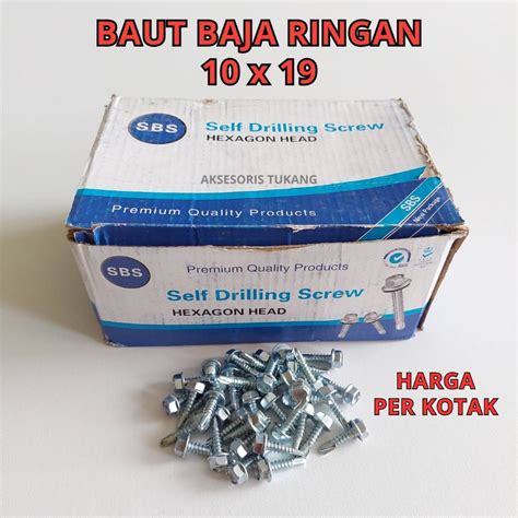 Jual Baut Rangka Baja Ringan X Per Kotak Skrup Roofing X Isi