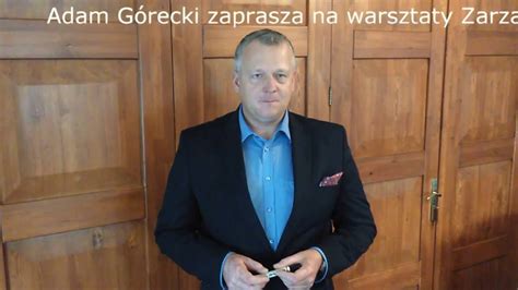 Adam Górecki zaprasza na warsztaty Zarządzanie Przez Cele YouTube