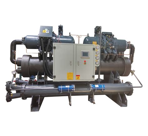 Two Compressors Circuits Water Cooled Industrial Chiller With Screw