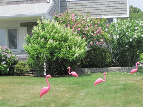 Gardening and Gardens: Pink Flamingo Lawn Ornaments