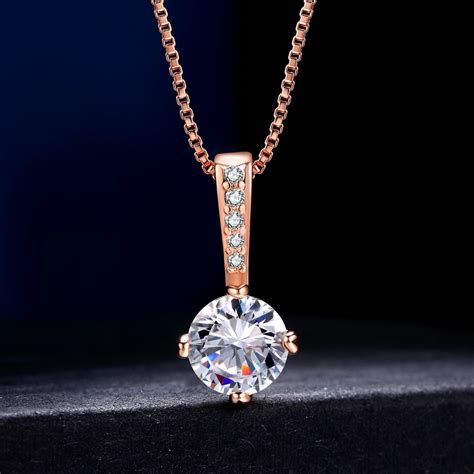 Collier Et Pendentif En Zircon Cubique Pour Femme Bijou De Mariage À