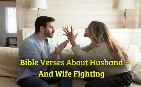 Best 25 Bible Verses About Husband And Wife Fighting KJV Scripture