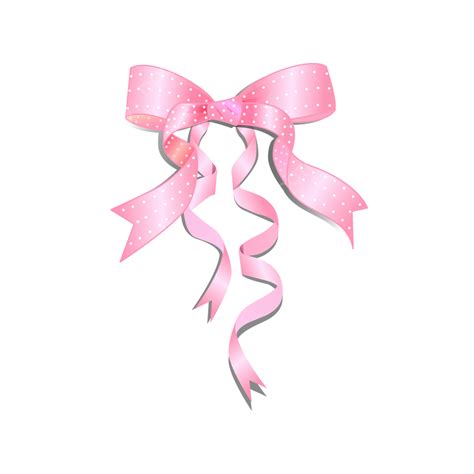 Decorative Bow Vector Hd PNG Images, Pink Bow Design Decoration On ...