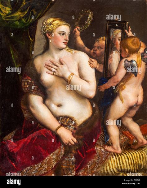 Titian Tiziano Vecellio Venus With A Mirror Painting In Oil On