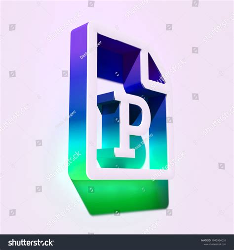 White File Powerpoint Icon 3d Illustration Stock Illustration ...