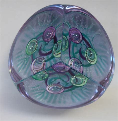 Caithness Glass Limited Edition Vintage Paperweight Lilac Wonder By Iconic Edinburgh