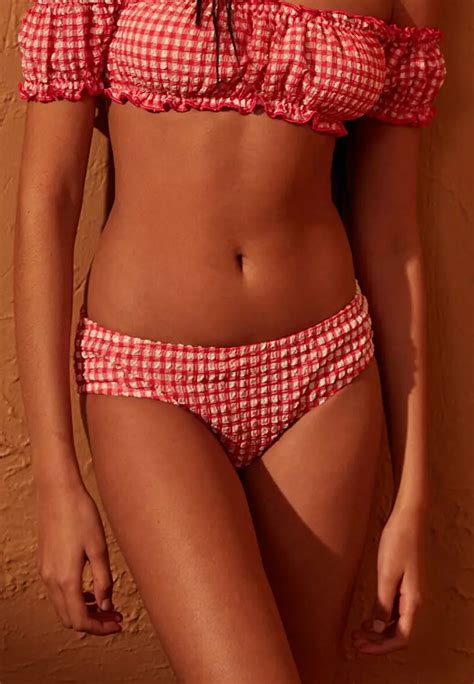 Buy Penti Red Checkered Bikini Bottom 2024 Online ZALORA