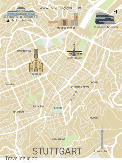 Tourist Map Of Stuttgart Germany Stuttgart | Germany, Map, History,