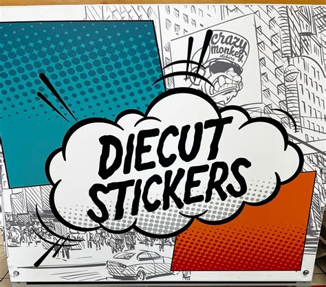 Diebond Signs Crazy Monkey Stickers