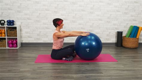 Upper Back Stretch with a Physioball | National Bowling Academy