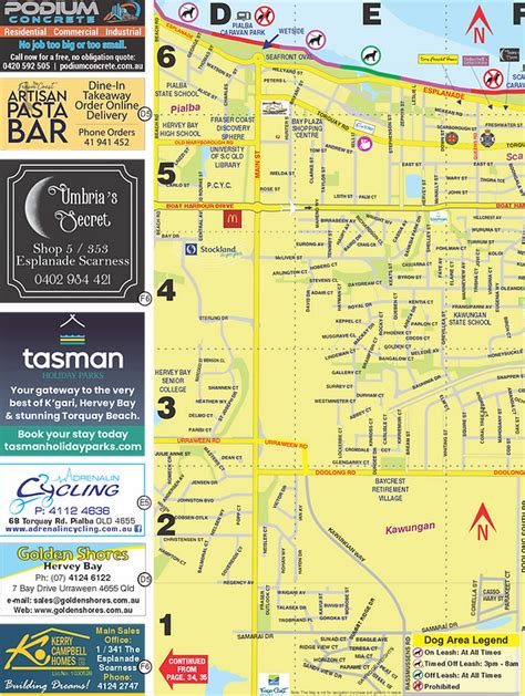 Maps Hervey Bay And Fraser Island Tourist Guide