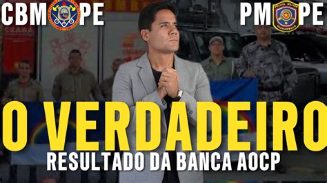 Concursos CBMPE e PMPE Minha opinião sobre o resultado da banca AOCP