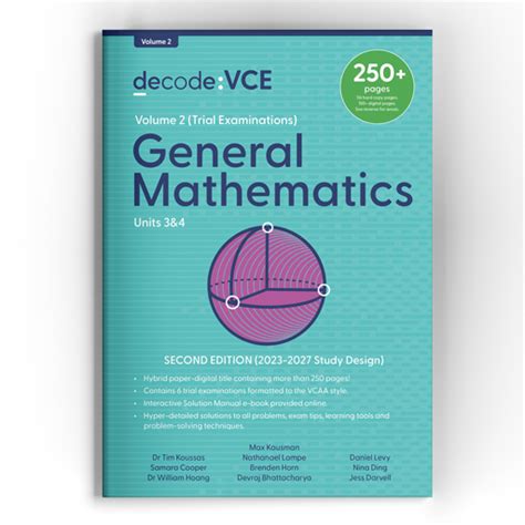 Single Volumes Vce General Maths Units